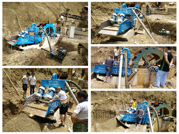 洗沙回收一體機現(xiàn)場